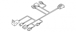 BMW X3 F25 15-17 Restyling Front Bumper Wiring for Fog Lights and Parking Sensors