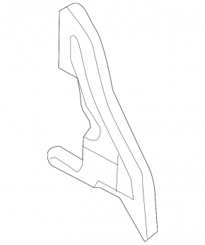 Seal wing hood-wing left Nissan Versa Note 13-19
