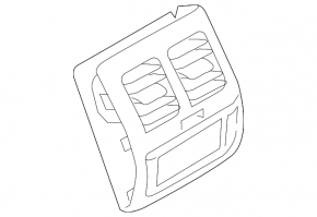 BMW X3 G01 18-21 center console air duct, gloss black, polished