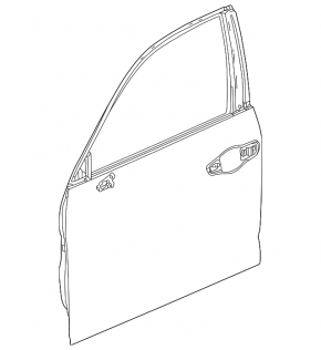Acura Integra 2023-2025 front right door assembly, silver