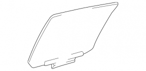 Glass of the rear left door Toyota Highlander 01-07
