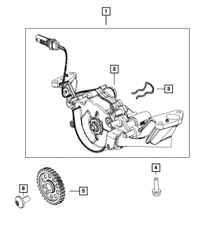 Chrysler Pacifica 19-22 3.6 Engine Oil Pump