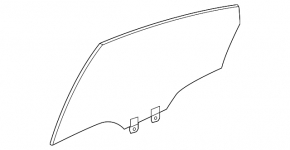Rear left door glass Honda Civic XI FE/FL 22-26 5d