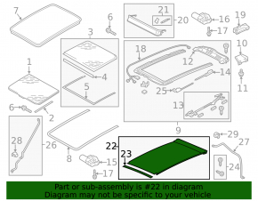 Panoramic blind VW Touareg 12-14 gray