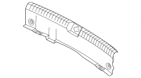 Kia K5 21-24 trunk opening trim, black