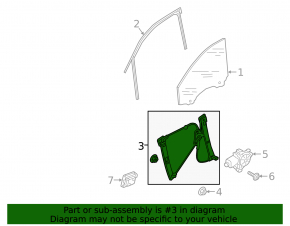 Window lifter with motor front right Audi A4 B9 17-25