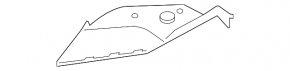 Headlight cover upper left Hyundai Ioniq 17-22 for LED