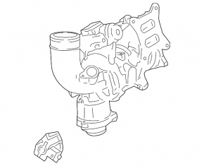 Turbocharger complete with manifold Porsche Macan 17-18 2.0T