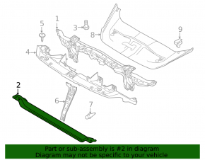 TV lower bar Porsche Cayenne 958 11-14