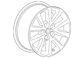 Wheel disk R17 Chevrolet Malibu 13-15 curb