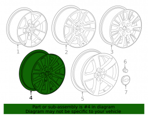 Wheel disk R17 Chevrolet Malibu 13-15 curb