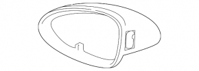 Left side mirror cover for Porsche Macan 15-26 Sport