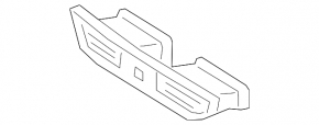 Front panel air duct deflector central Kia Forte 19-24