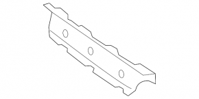 Upper right radiator grille deflector Mercedes CLA 250 14-19