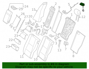 Rear seat folding levers right W213 E 17-23
