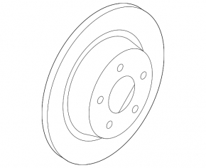 Rear left brake disc Ford Transit Connect MK2 13-18 280/11mm
