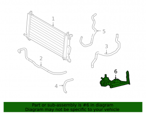 Lexus RX400h 06-09 inverter cooling pump