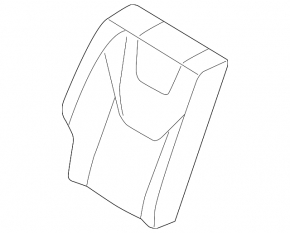 Right rear seat backrest for Ford Fusion mk5 17-20, black leather