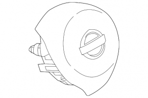 Airbag in steering wheel driver Nissan Rogue Sport 17-20