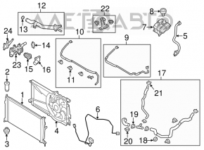 Mazda3 MPS 09-13 Cooling Expansion Tank Without Cap