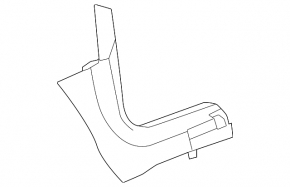 Lower right front pillar trim for Volkswagen ID.4 23-25, black