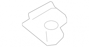 Driver's visor mounting hook Cadillac ATS 13- black