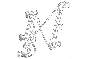 Mercedes W211 front right window lift with motor