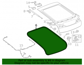 Chevrolet Volt 11-15 trunk opening seal