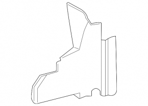 Radiator deflector left Chevrolet Camaro 16- 2.0 3.6