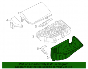 Fuse box housing underhood Volvo XC40 19-25
