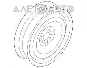 Spare tire spare wheel Mini Cooper F56 3d 14-