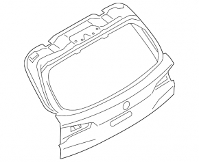 Trunk door bare upper part BMW X7 G07 19-
