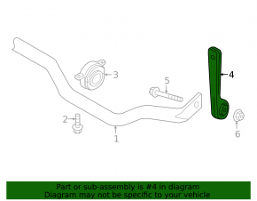 Rear left stabilizer link for Audi A8 19-25