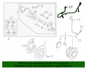 ABS sensor wire rear left Hyundai Sonata 20-23