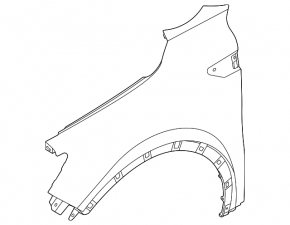 Front right fender Kia Sorento 21-24