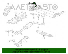 Rear left muffler bracket Dodge Dart 13-16 2.0 2.4