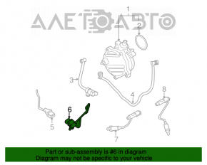 Lambda probe left first BMW X5 E70 07-13 950mm