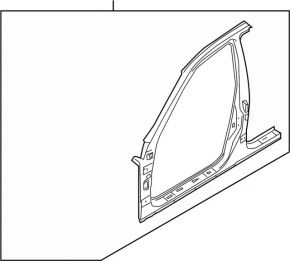 Infiniti FX35 FX45 03-08 white right center pillar
