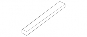 Door sill trim rear left outer Infiniti JX35 QX60 13- chrome, type 1, missing seal, worn, missing fastener