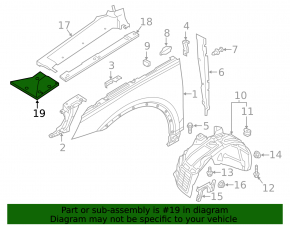 Front left wing trim Audi Q5 80A 18-24