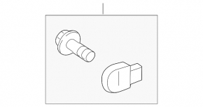 Toyota Prius V 12-15 front left airbag sensor on TV