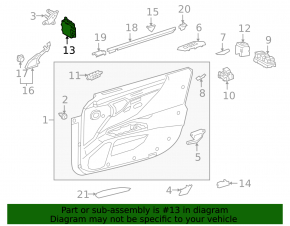 Lexus ES 19-26 front right door computer