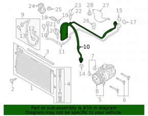 Air conditioning pipe compressor-heater Audi Q3 8U 15-18