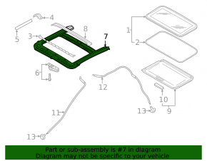 Sunroof Mechanism Frame Nissan Rogue Sport 17-22