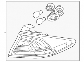 Outer wing lamp right Hyundai Ioniq 17-22 halogen with overlay