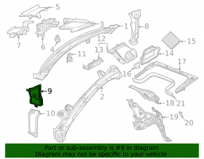 Windscreen wiper grille drain right Mercedes X167 GLS 450 20-26