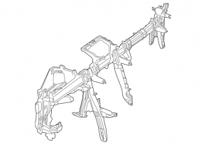 Under-torpedo pipe reinforcement Mercedes C-class W205 15-21
