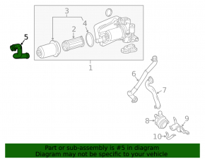 Cooling system hose for Mercedes CLA 14-19 2.0T