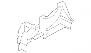 Right arch trim Ford Fusion mk5 13-20 hybrid torn