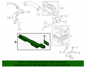 Front air intake for Audi TT 18-21 2.0